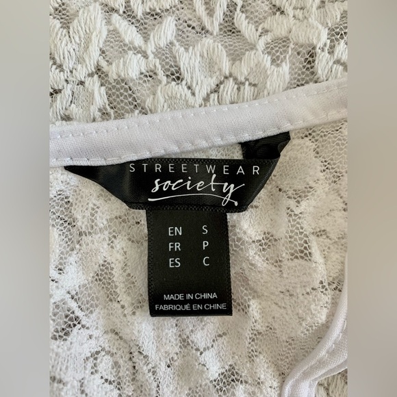 White Lace Bodysuit - Picture 3 of 4